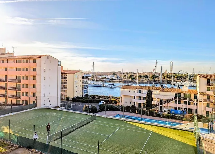 Cap Vue Port Pools Tennis Loggia Wifi Clim * Agde